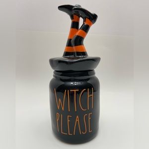 Rae Dunn Witch Canister Halloween Decor